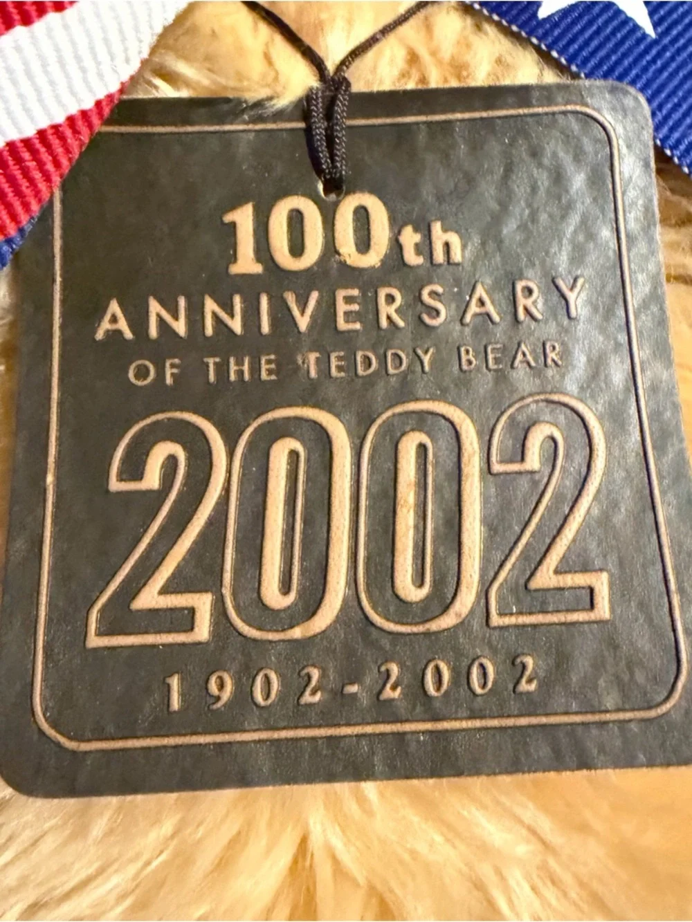 2002 Gund WISH BEAR Plush 100Th Anniversary of The Teddy Bear LARGE 26" - Picture 9 of 14